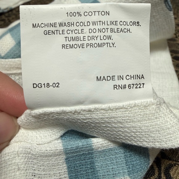 Farmers Market Autumn Harvest Kitchen Towels - Blue Truck & Pumpkins - Picture 2 of 2